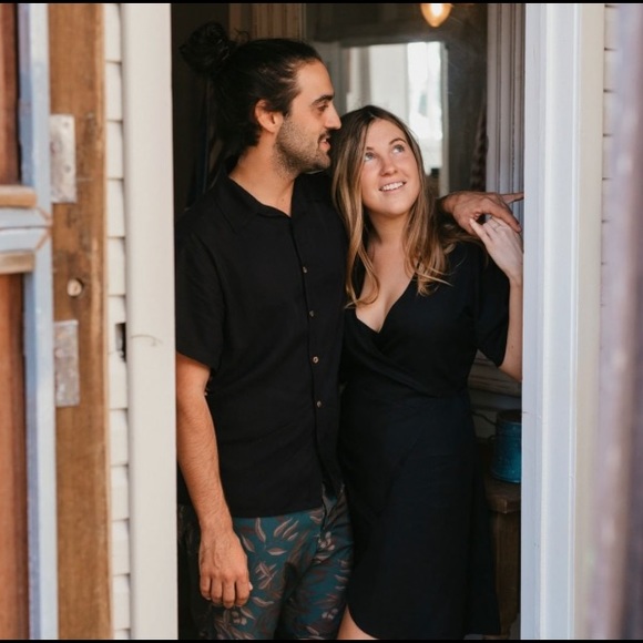 NWT Eco Friendly Black Tasi Travels TENCEL Wrap dress - Picture 6 of 10